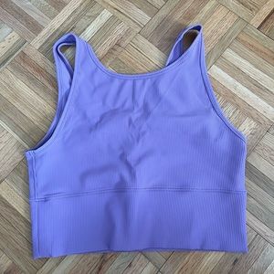 Lululemon purple Power Pivot Ribbed Tank Top, size 12